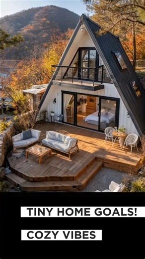 Luxurious A-Frame Cabin Tour: Massive Deck, Cozy Vibe & Stunning Views!