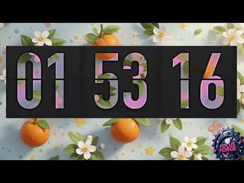 2 Hour Aesthetic Flip Clock Timer ⏳ Retro Minimalist Study Countdown