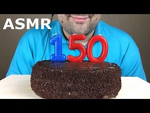 ASMR CHOCOLATE CAKE *Thanks for 150K Subs!!!* (Eating Sounds) Mukbang NO TALKING