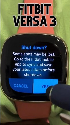 How to Shutdown / Turn Fitbit OFF #shorts