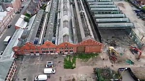 Drone footage shows demolition starting at former Northampton bus depot to make way for 70 new homes