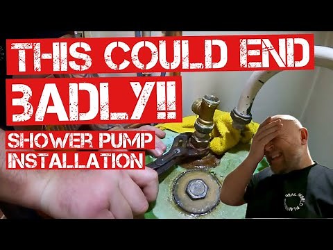 SHOWER PUMP INSTALL for a BATHROOM | Fitting an S Flange....REAL WORLD PLUMBING