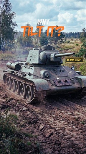 Why Was the T-34's Armor Tilted? #history #ww2 #engineering