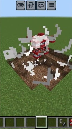 Largest Blast In Minecraft😅 #shorts #minecraft