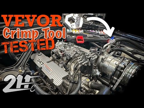 How-To Crimp AC Hoses w/ Vevor Hydro Tool; Installing Vintage Air on Roadster Shop ‘68 Mustang Build