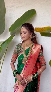 Aishwarya is embracing the Marathi Mulgi look with grace and elegance 💚✨ From her traditional attire to the radiant glow, every detail reflects her cultural beauty 🧡. Truly a picture of happiness and timeless bridal charm! 💖 Mua: @makeoversbynita Bride: @dr.aishwaryaaa [Marathi bride, Marathi look, traditional charm, bridal glow, cultural beauty, Mumbai MUA, trends, happy bride, bridal MUA, timeless elegance, radiant bride] #MarathiBride #TraditionalCharm #BridalGlow #MarathiLook #MumbaiMUA #