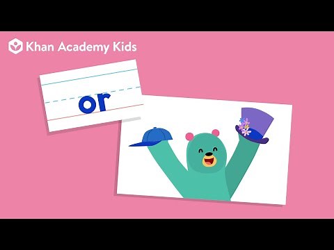 The Word "Or" | Sight Words | Learn to Read with Khan Academy Kids