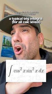 Practicing your trig integrals #calculus #mathematics #integralcalculus