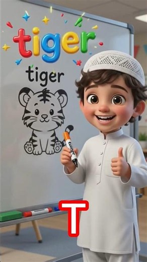 Learn Words with Alphabets: A to Z Series | Kiddy Vibe kids #Shorts