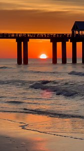 Sunrise through the Surfside Beach Fishing Pier! 🌅 | Travis Huffstetler Photography
