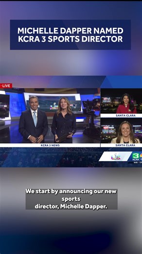 Michelle Dapper, who was been with KCRA 3 since 2014, has been promoted to the role of sports director Her on-air introduction with the new position came just hours after Super Bowl LX ended in Santa Clara. | KCRA 3