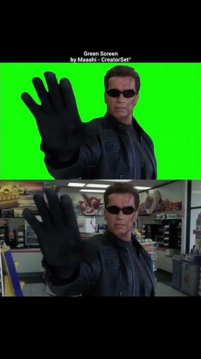 Talk To The Hand - Terminator Green Screen