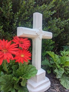 Concrete Cross Cement Garden Cross Lawn Ornament/ Memorial Cross Cemetary Antique Cross Outdoor Lawn Minimalist Cross Unique Christmas Gift - Etsy