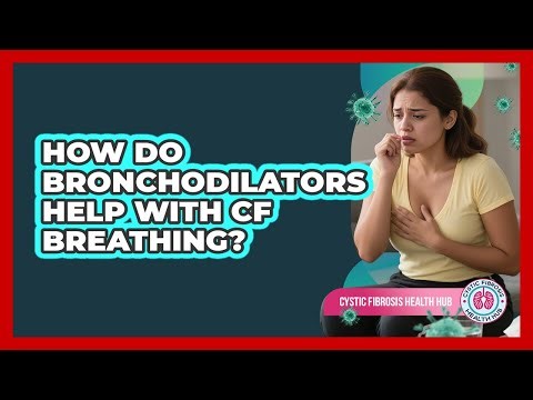 How do bronchodilators help with CF breathing?