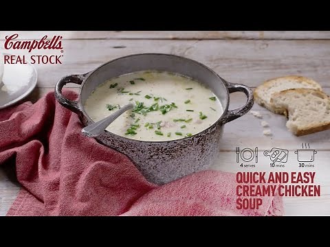 Campbell's Quick & Easy Creamy Chicken Soup full recipe video