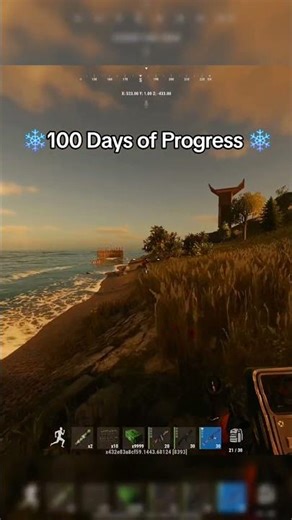 "100 Days in Rust🔥❄️" rust console edition #rust #rustconsole #videogames