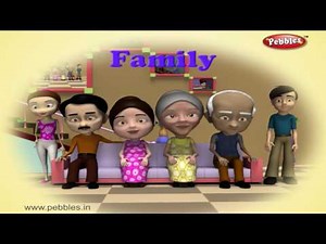 Family | Nursery Rhymes With Lyrics | Nursery Poems | 3D Nursery Rhymes For Children
