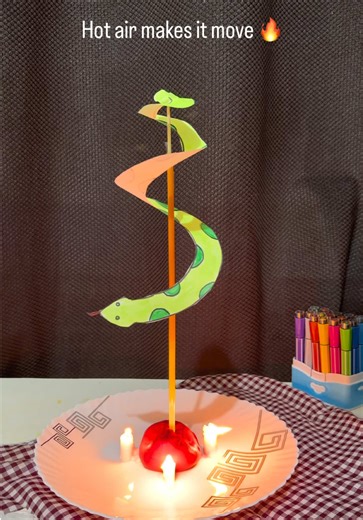 Snake Spinning Science Experiment for Kids