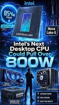 Intel Nova Lake-S Could Hit 854W Peak Power