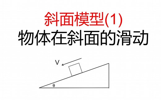 斜面模型（1）——物体在斜面上的滑动