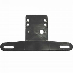 Optronics' Black Surface-Mount License Plate Bracket - Durable Plastic - No Light Optronics Accessor