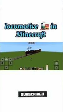 locomotive in Minecraft|#youtubeshorts #minecraft #shorts #locomotive