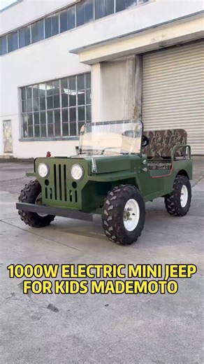 Yang Emily on Instagram: "1000W Electric Mini jeep Willys from Kids, Electric Toys, Electric go kart, Electric Bike for Kids. Four wheel mini car #jeep #kidscar"