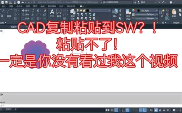 Solid Works 画图技巧之CAD复制粘贴到SW的两种方法