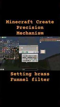 #createmod precision mechanism settings list filter #minecraft #dunnersduke #minecraftcreatemod