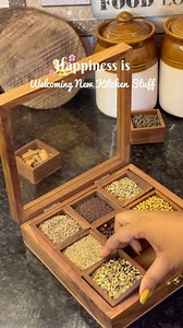 Welcoming and unboxing my new Kitchen Stuff🌸👩‍🍳 . . . . Homemaker Happiness🌸—— [ Collecting New Kitchen Items , Unboxing , Setting , Reset , Restoring, Restocking , arranging , sounds of Kitchen ,homebook, decor, Lifestyle ] All items are from @smart_bazaar Wooden Masala Box from @flipkart . . . . Do Like save and Share with Beautiful ladies 🌸 A beautiful old song Ek din Aap by @kumarsanuofficial #trending #collection #new #kitchenitems #kitchendecor #reset #restock #home #homedecor #unboxi