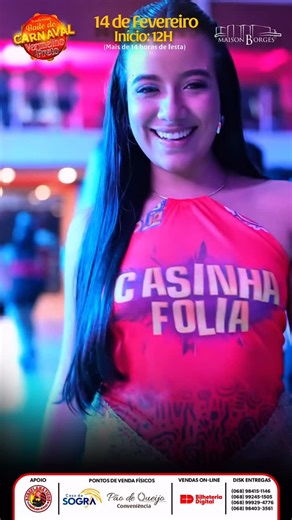 Agenda VIP Acre on Instagram: "Preparados para o melhor Baile Carnavalesco do Brasil ? Dê o play e sinta a energia do Vermelho e Preto na Maison Borges Serão mais de 14 horas de evento, começando meio dia com feijoada à vontade, as melhores bandas, as melhores bebidas, no melhor espaço de eventos da cidade com muita gente bonita Imperdível né ? Garanta logo seu ingresso, os camarotes empresariais esgotaram, temos mesas e camarotes individuais à venda"