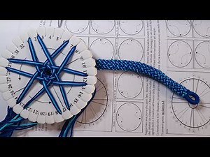 Kumihimo not too easy Tutorial with 12x3=36 threads