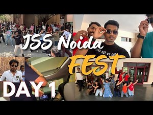 JSS Noida FEST❤️‍🔥 | DAY 1 | ZEALICON 2k24 |Meet the team | Vlog #vlog #college #dance