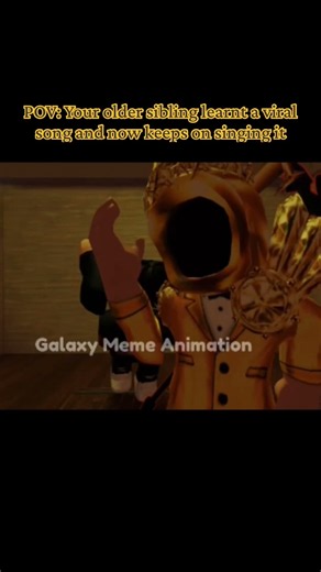 POV: Your older sibling learnt a viral song and now keeps on singing it #roblox
