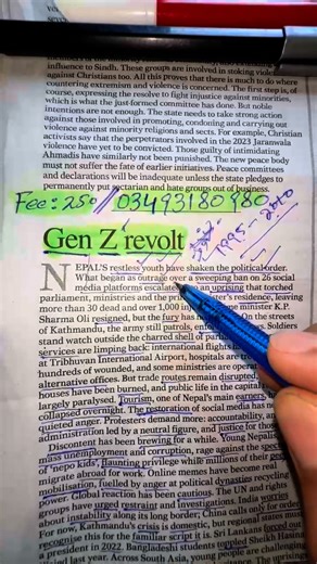 54K views · 1.5K reactions | Editorial Reading Classes || CSS-PMS Material || Reading Classes || Available On WhatsApp | CSPs Rising English Academy Jamshoro | Facebook