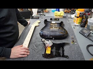 Tearing Down and Disassembling a 2021 Squier Affinity Stratocaster Black Burst