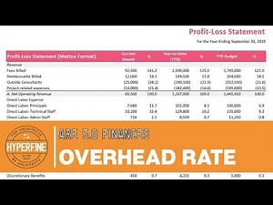 ARE 5.0 - Overhead and Break Even Rate