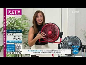 Geek Aire 12" Rechargeable WaterResistant Fan and Mini F...