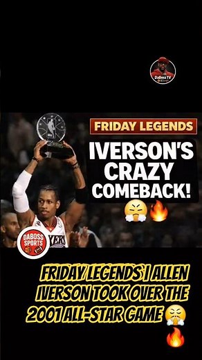 Friday Legends | Allen Iverson Took Over the 2001 All-Star Game 😤🔥