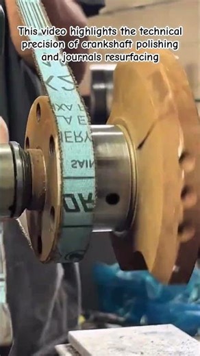 Restoring the Heart: High-Precision Crankshaft Polishing & Resurfacing #MachineShop #DieselEngine