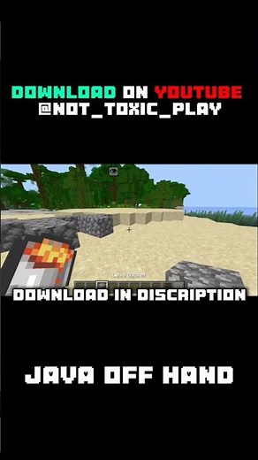download 🖕 Java off hand mod for MCPE/bedrock edition #mcpe #minecraft #gaming #minecraftjavaedition