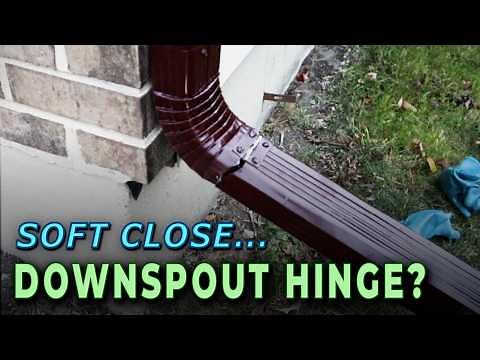 How To Install Downspout Extensions I DIY Downspout Hinges Versus Gutterworks Flip Up Hinge
