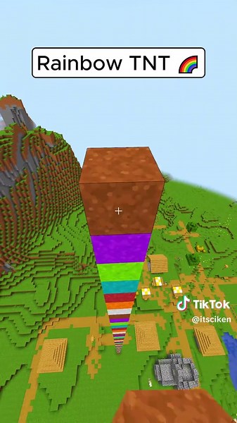 Colorful Explosions in Minecraft with Rainbow TNT! 🌈😱