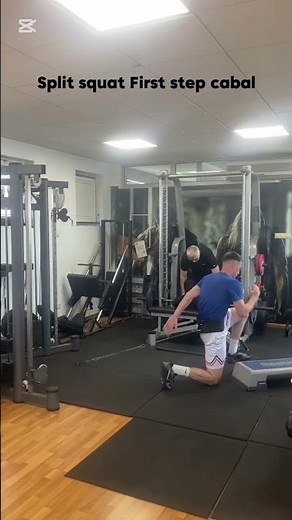 Split Squat frst step Cable