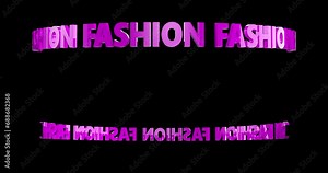 Double layer loop rotation text design, with alpha mask. Set of words for video design,easy to repaint.