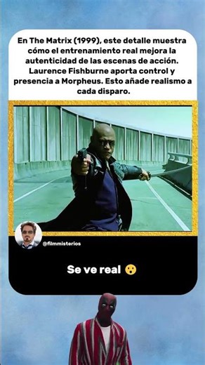 Este detalle hace que Morpheus se sienta auténtico 😳🔥 | The Matrix #shorts