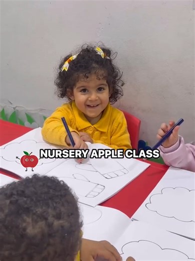 Fun Nursery Apple Coloring Activity for Kids