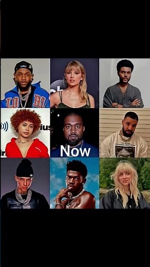 THEN VS NOW RAPPERS #xxxtentacion#hiphop #rip #riplegends #juicewrld