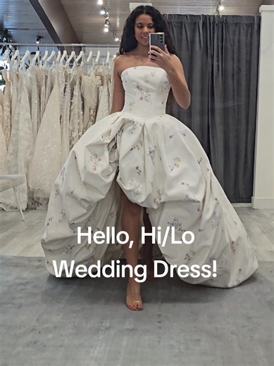 A wedding dress perfect for dancing! Found at our Salt Lake City, Utah bridal shop.