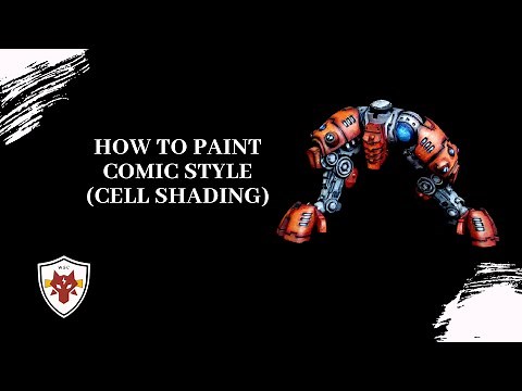 How To Paint Comic Style (Cell Shading) - 如何塗裝漫畫風格 - wsc_miniature